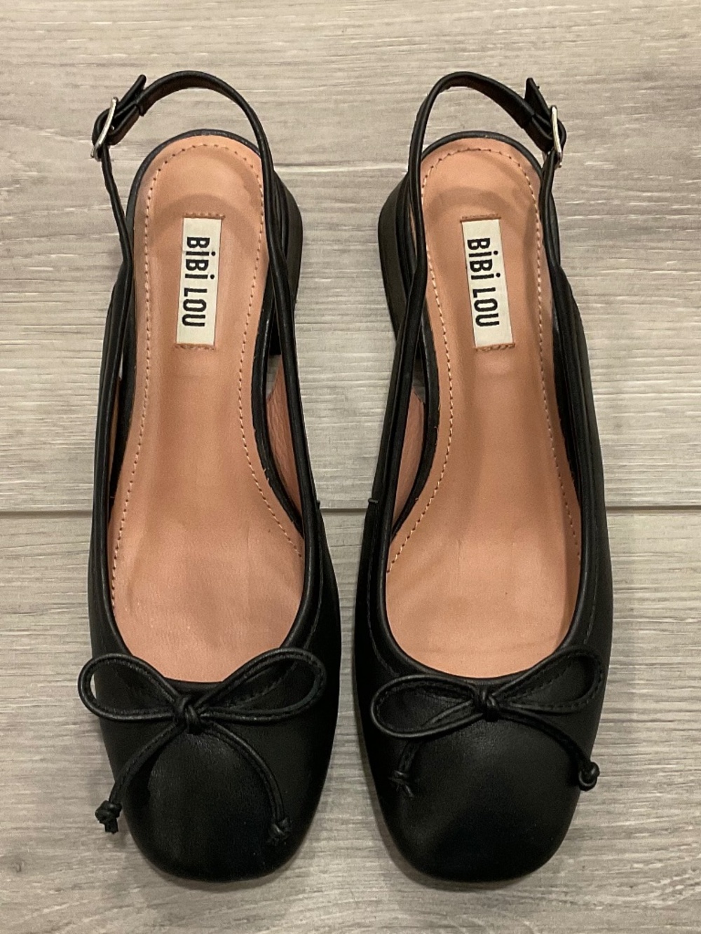 BIBI LOU Suzy Slingback Bow Heels in Black Size EU 36 - Picture 5 of 11